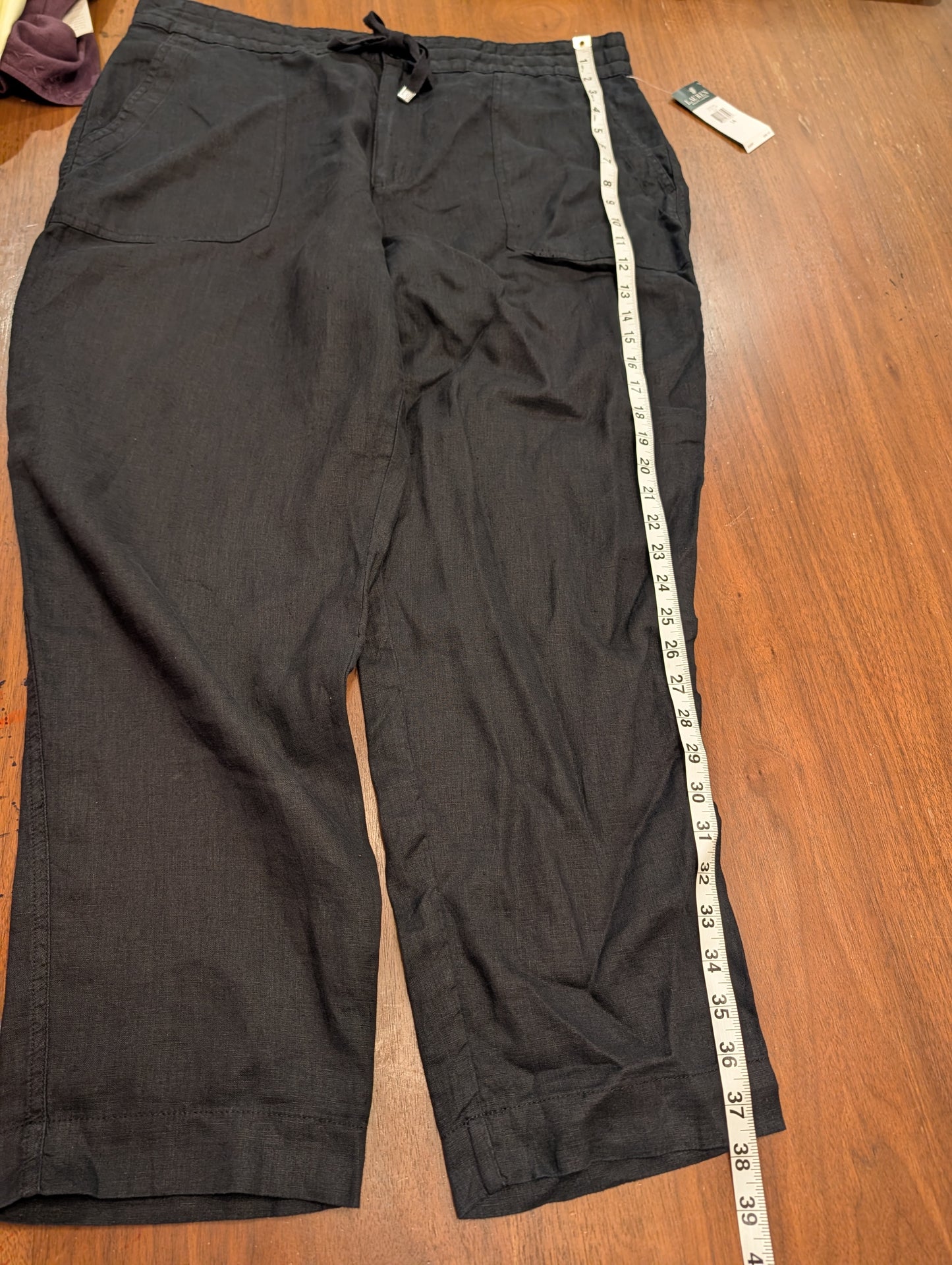 NWT Lauren Ralph Lauren Linen Pants - 14