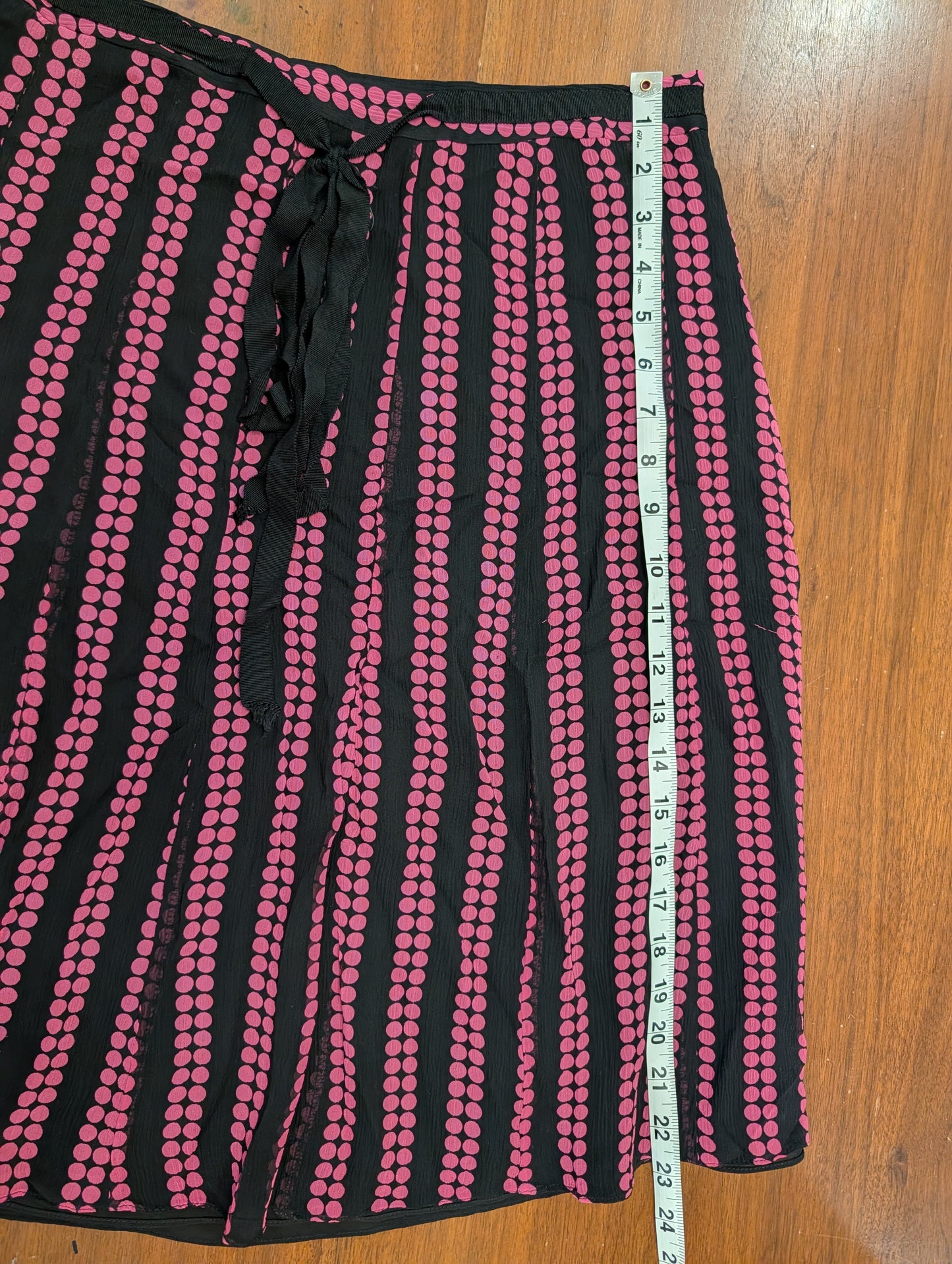 Vintage Silk Polkadot Skirt - 12