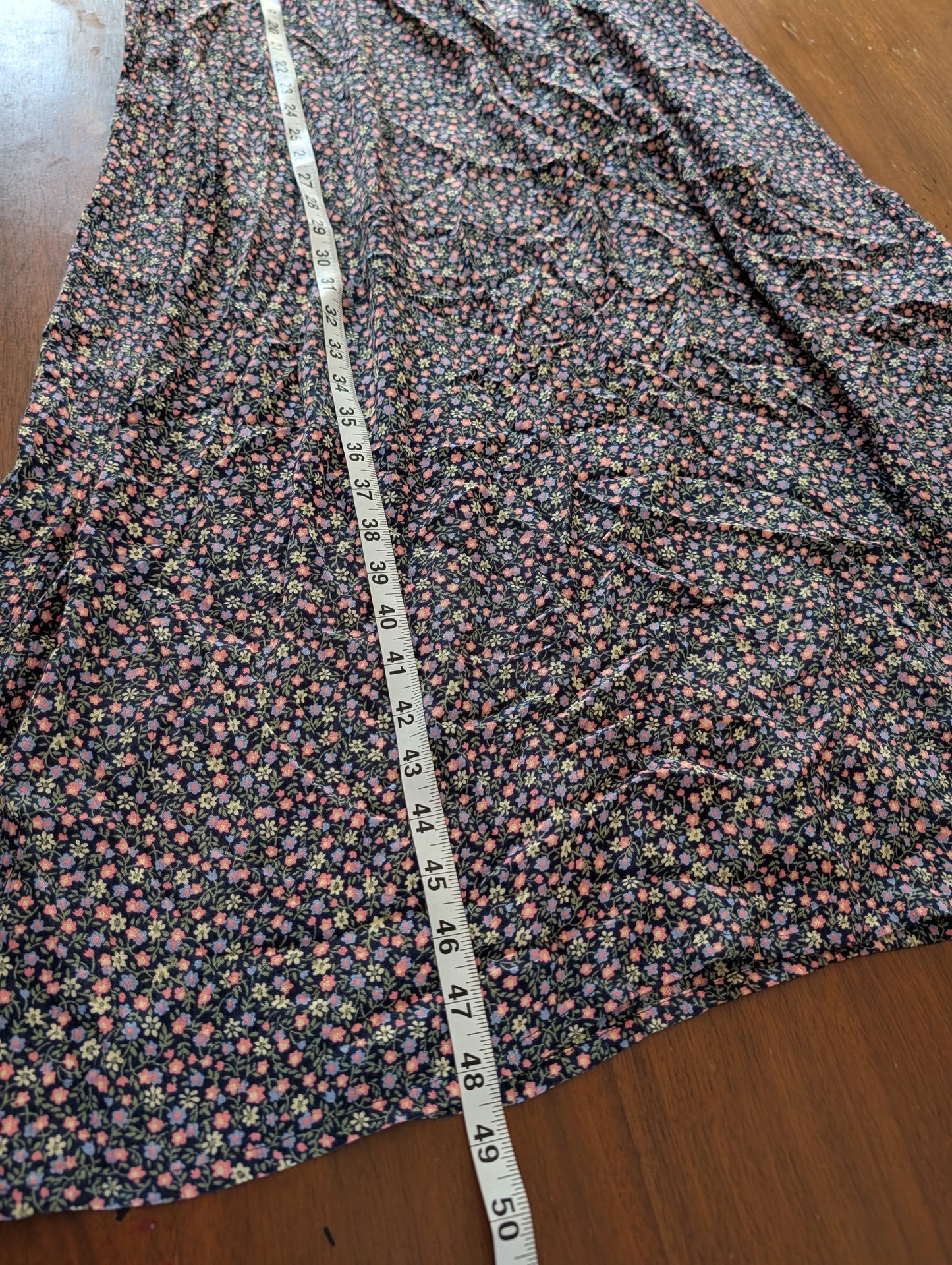 Vintage Floral Apron Dress - 6/S