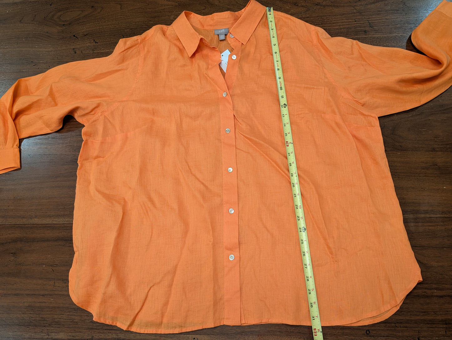 NWT J.Jill 100% Linen Button-Down Shirt – 3X