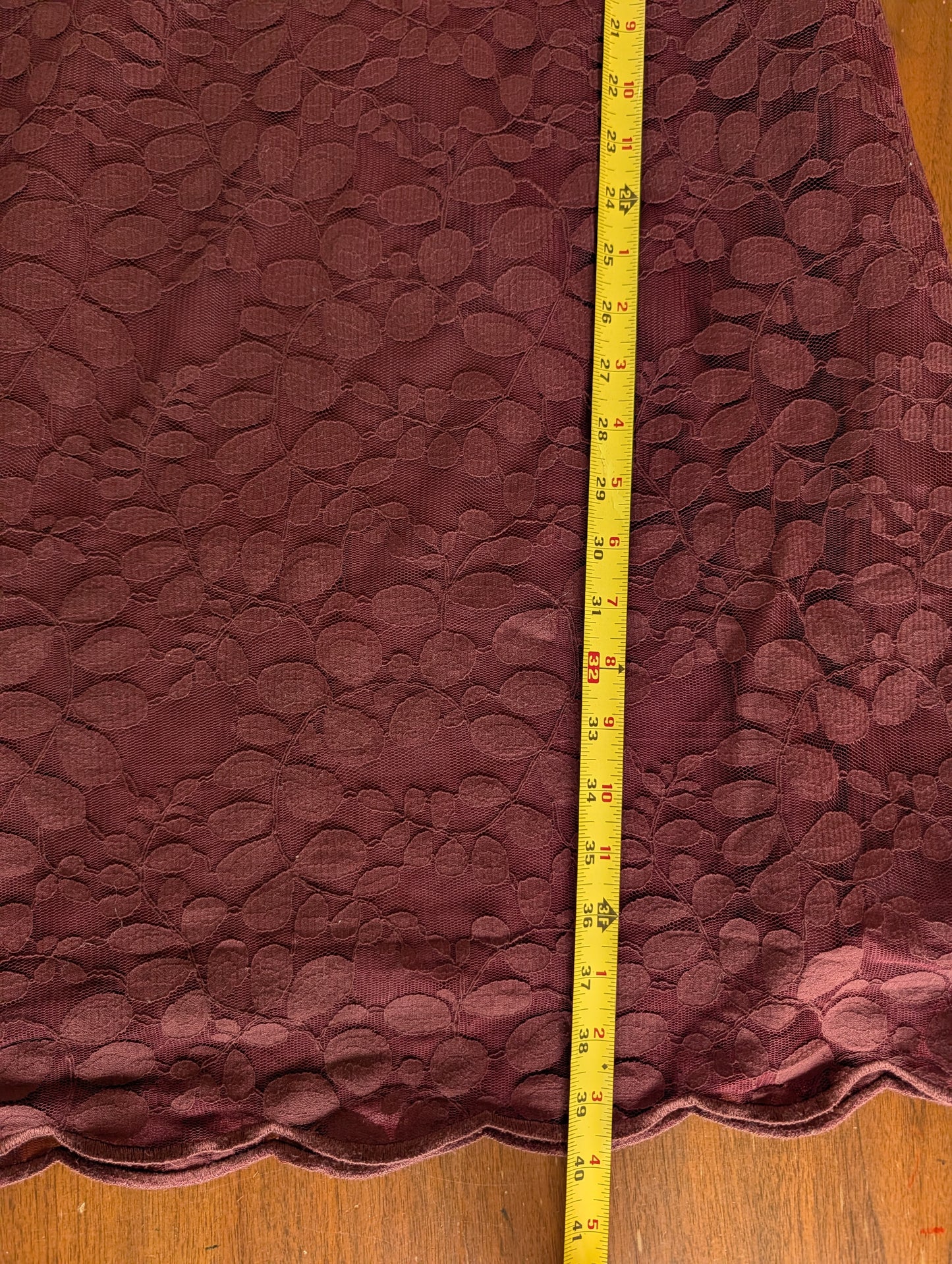 Garnet Hill Lace Floral Long Sleeve Dress - 10
