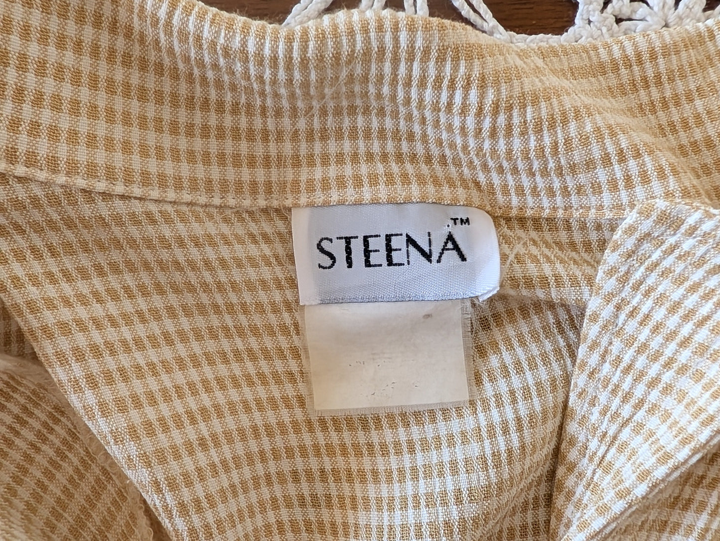 Vintage Gingham Plaid Romper - M