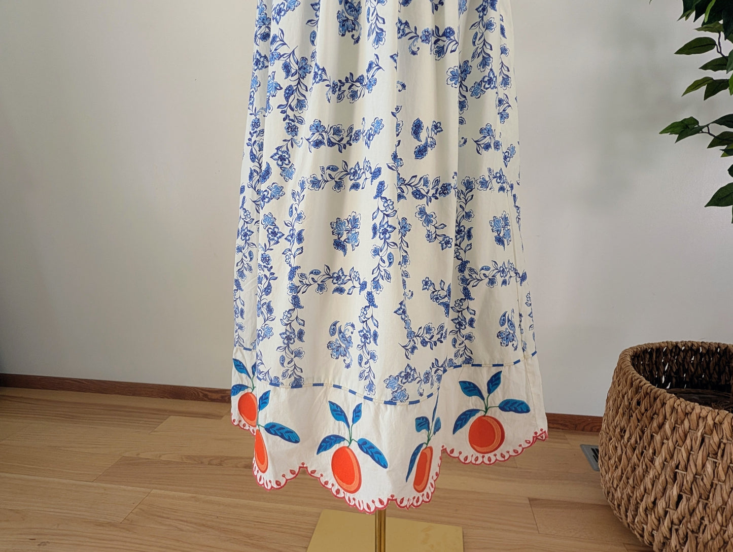 Rails Cotton Contemporary Floral Maxi Dress - XS