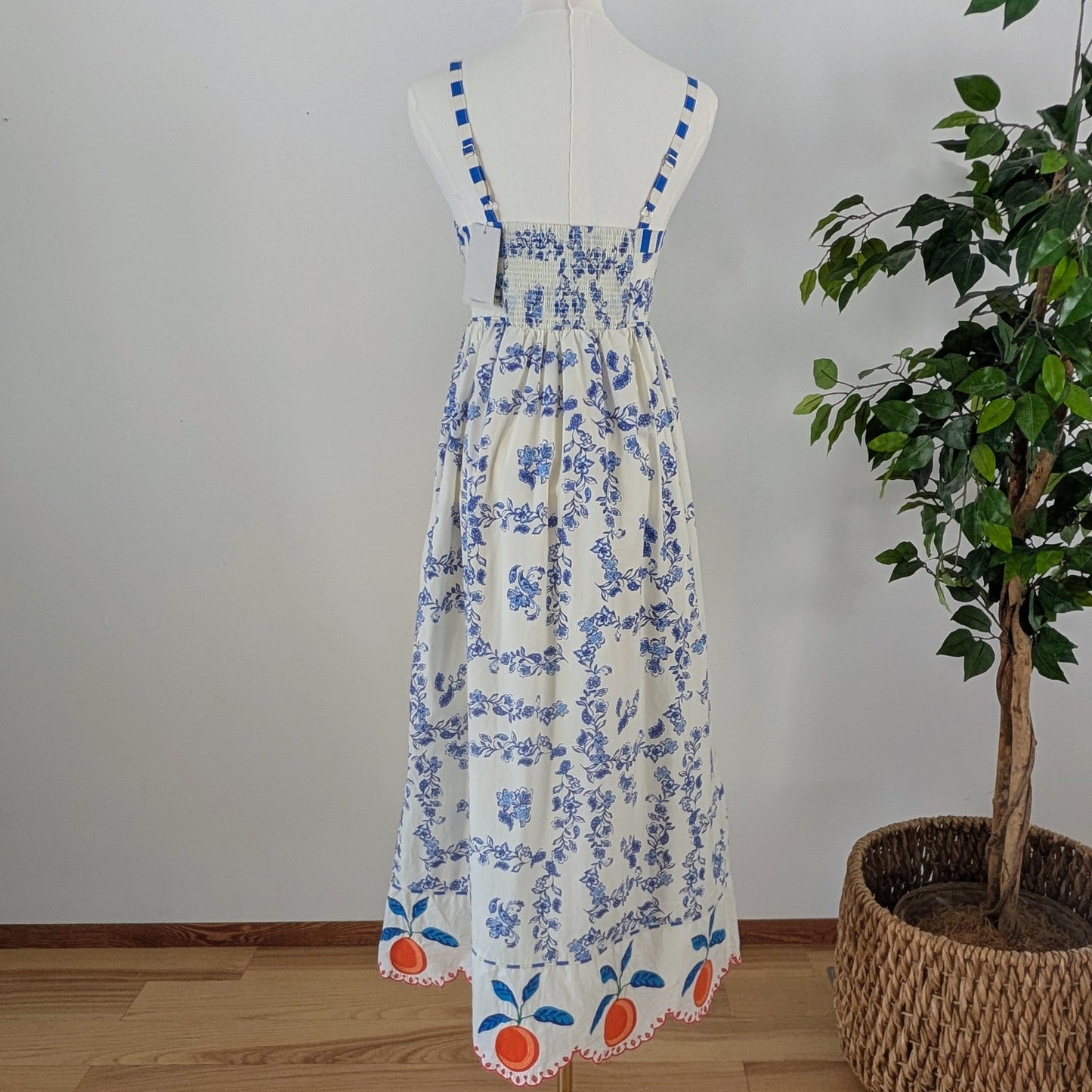 Rails Cotton Contemporary Floral Maxi Dress - XS