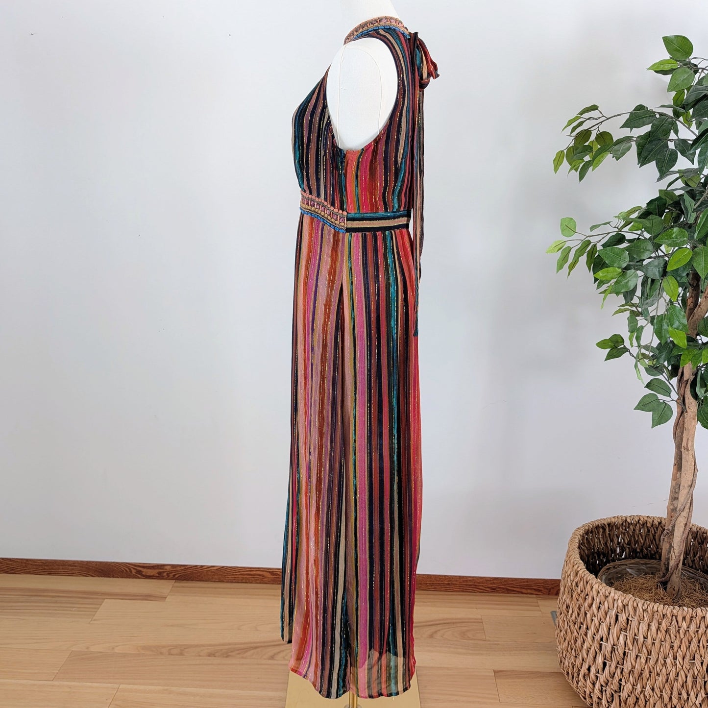 Anthropologie Striped Maxi Dress - M