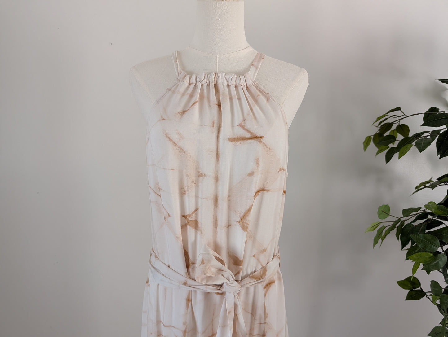 Anthropologie Belted Tie Dye Dress - M