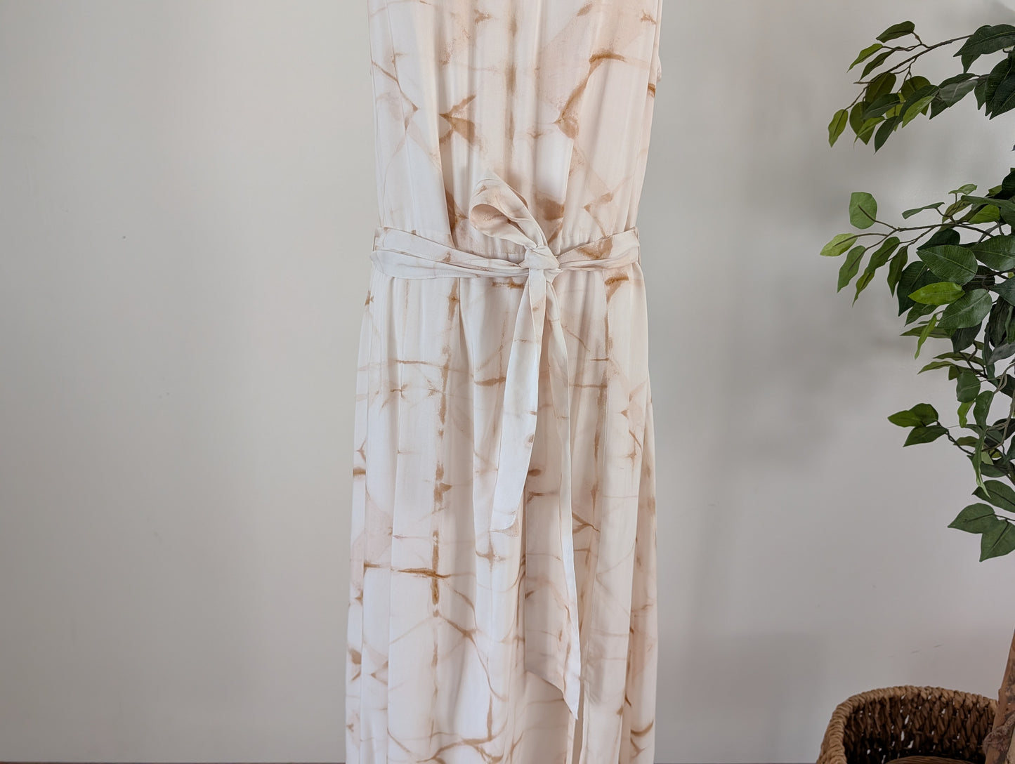 Anthropologie Belted Tie Dye Dress - M
