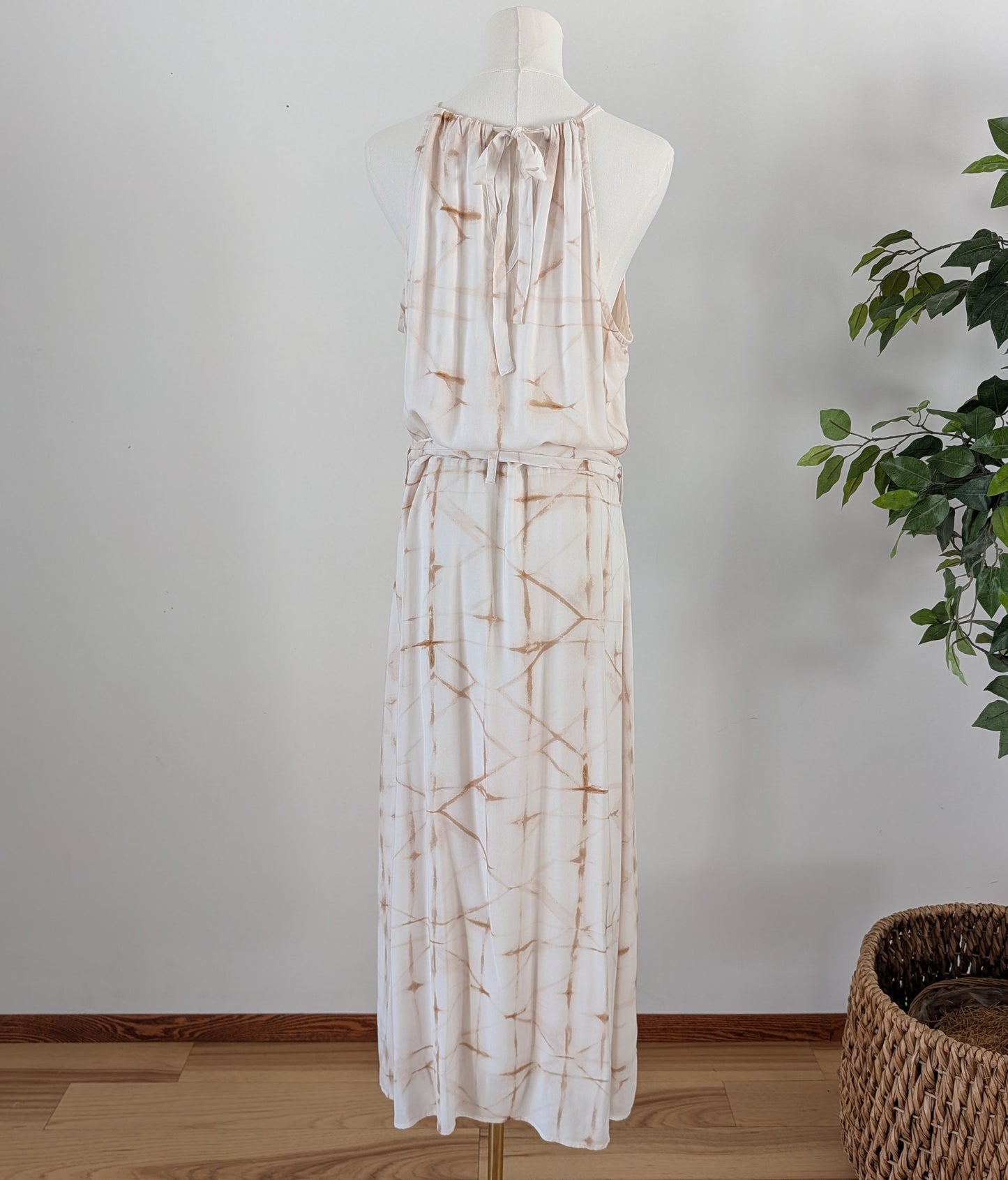 Anthropologie Belted Tie Dye Dress - M