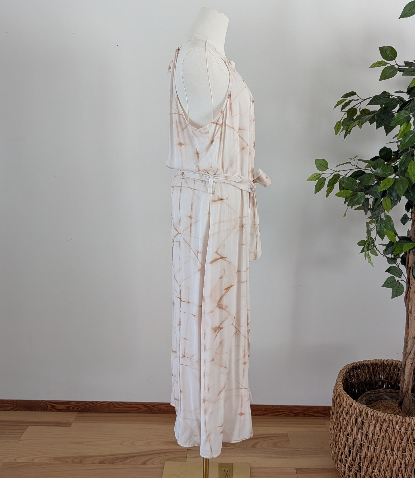 Anthropologie Belted Tie Dye Dress - M