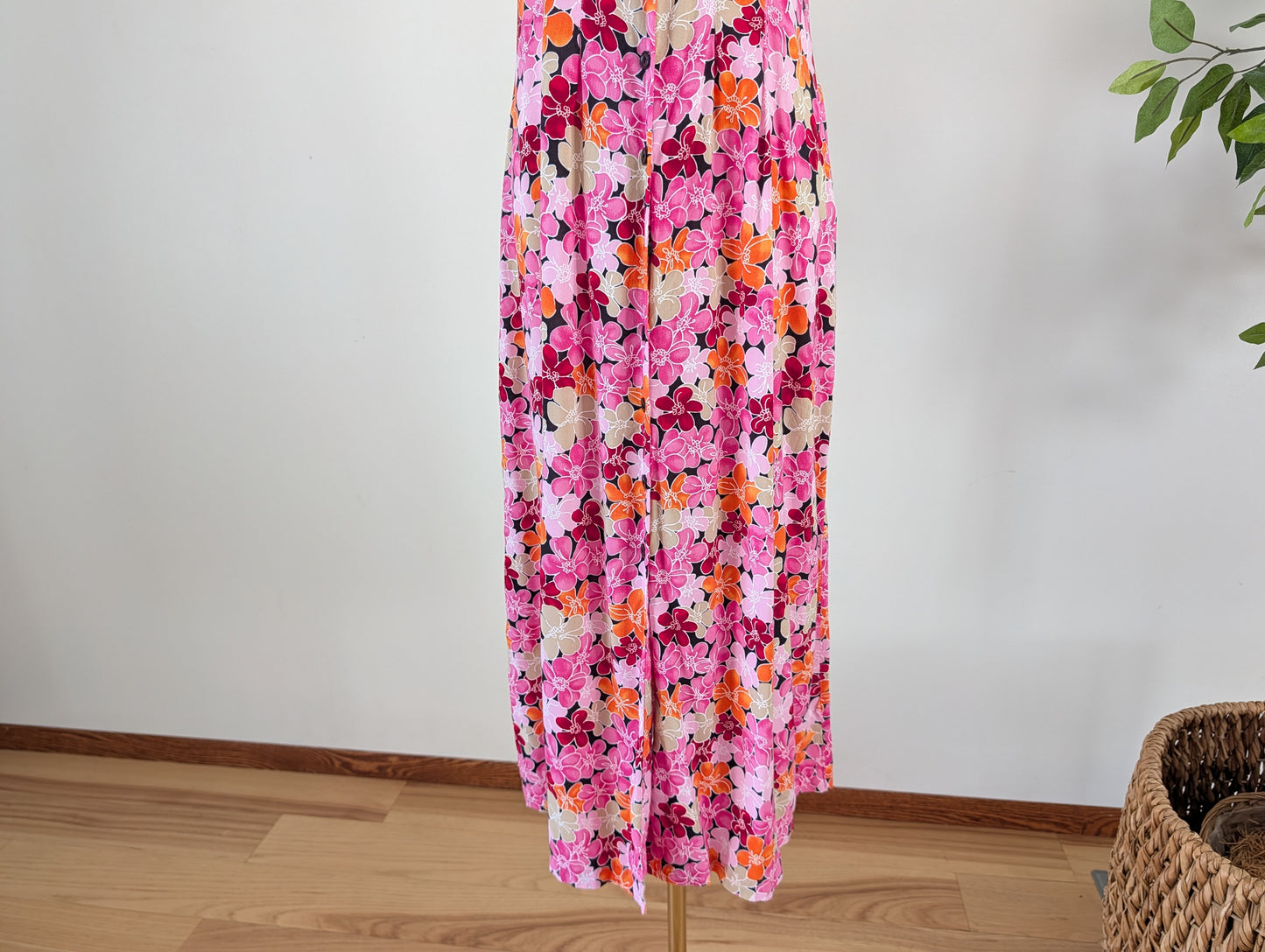 Colorful Tropical Floral Dress - S/4-6