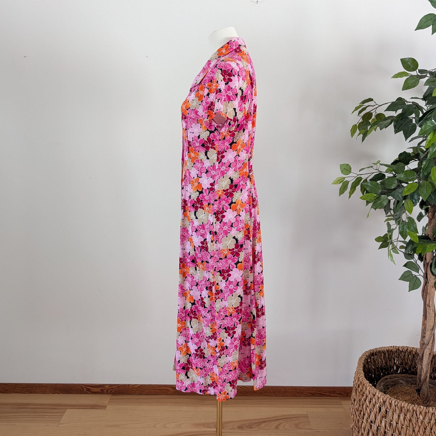 Colorful Tropical Floral Dress - S/4-6