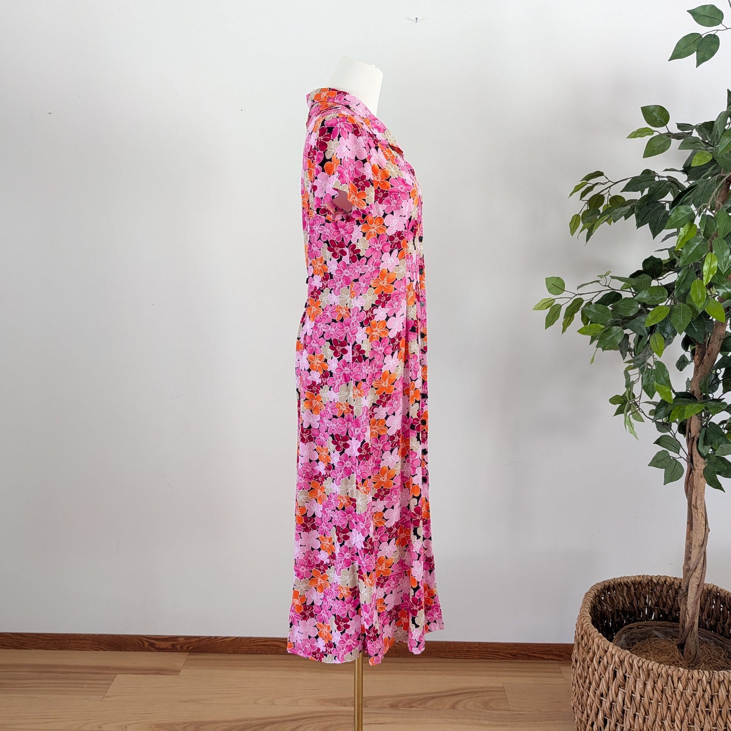 Colorful Tropical Floral Dress - S/4-6