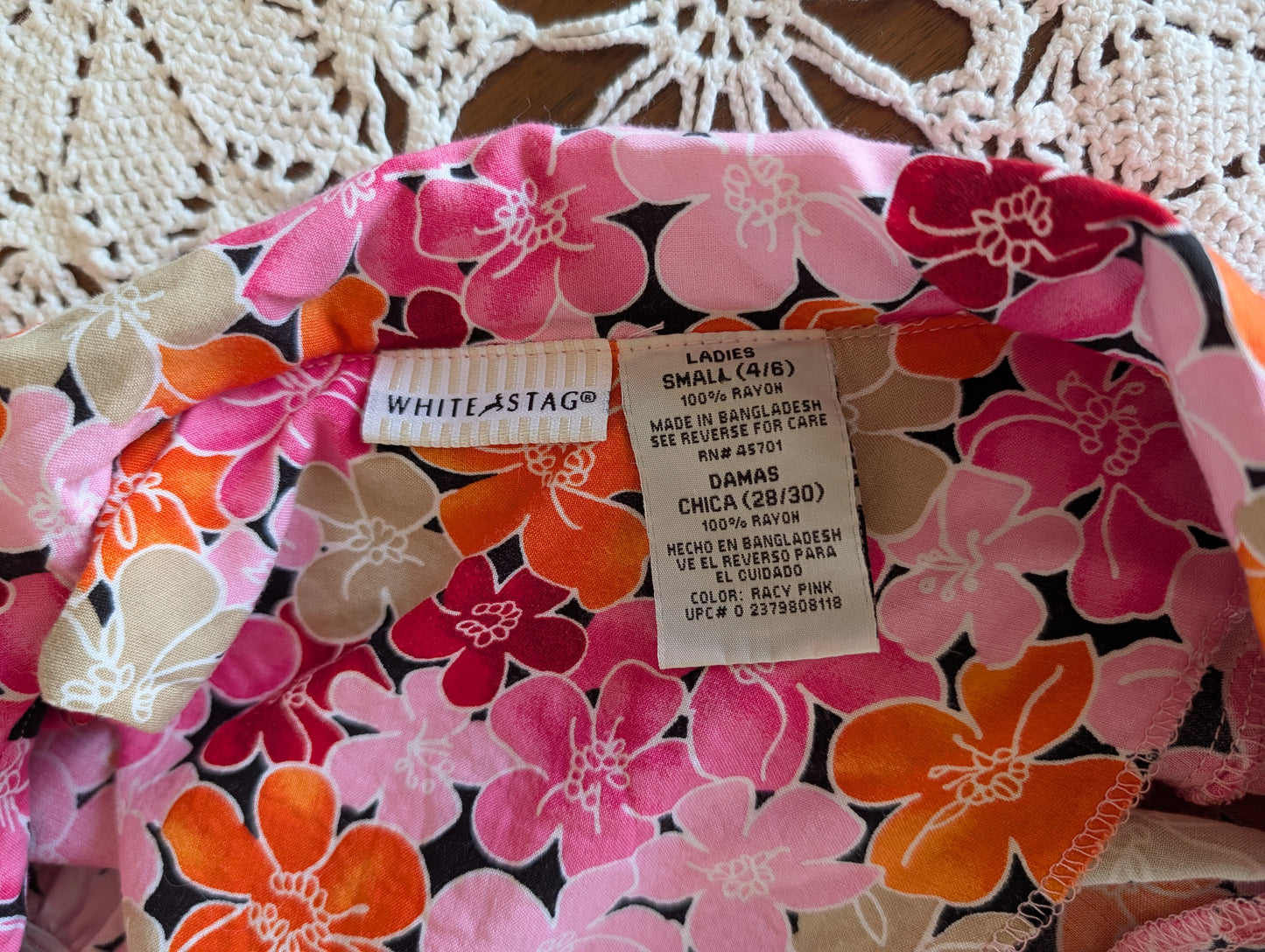 Colorful Tropical Floral Dress - S/4-6