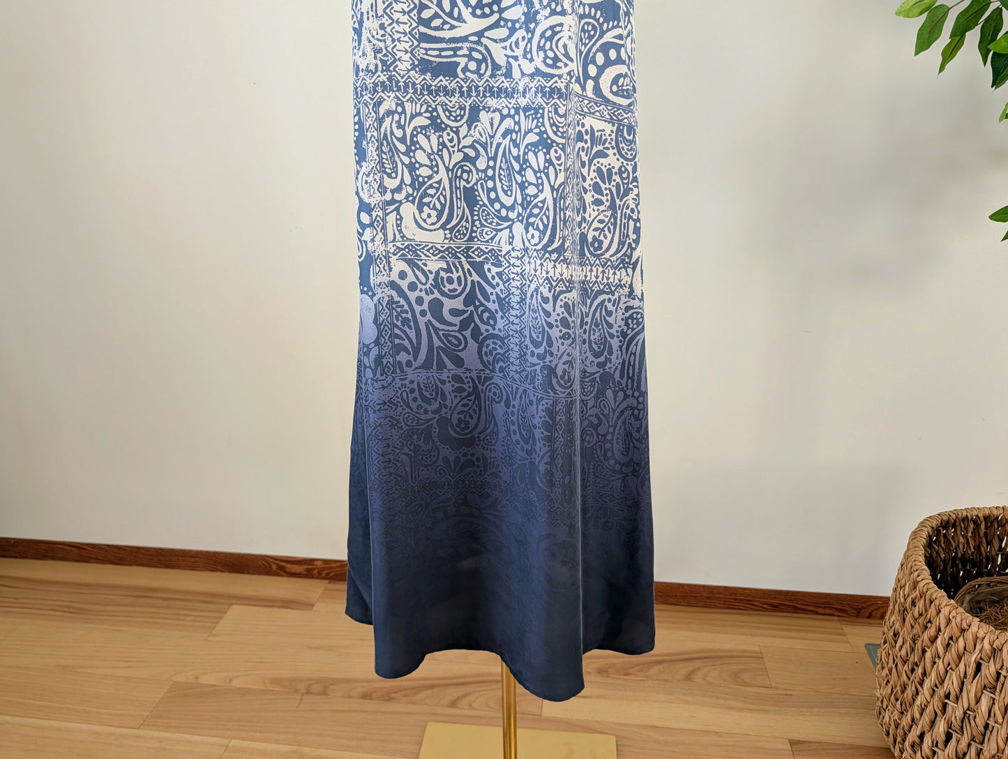 Garnet Hill Silk Ombre Maxi Dress - 6/S