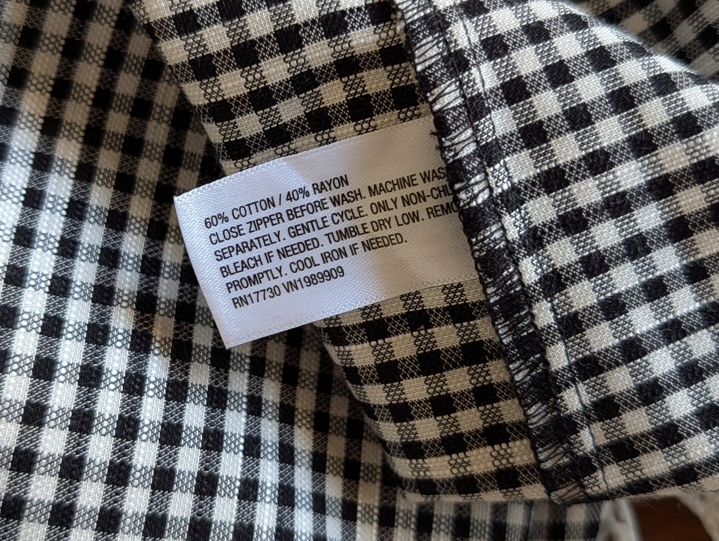 Gingham Plaid Midi Dress -6/S