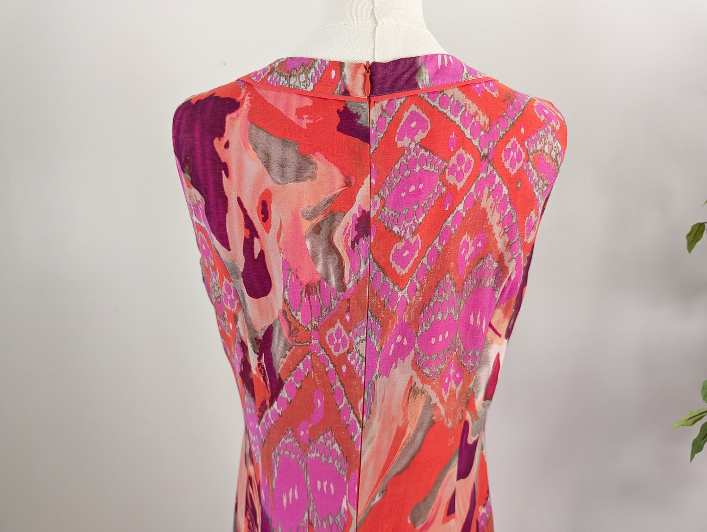 Silk Cotton Colorful Printed Dress - 8/M