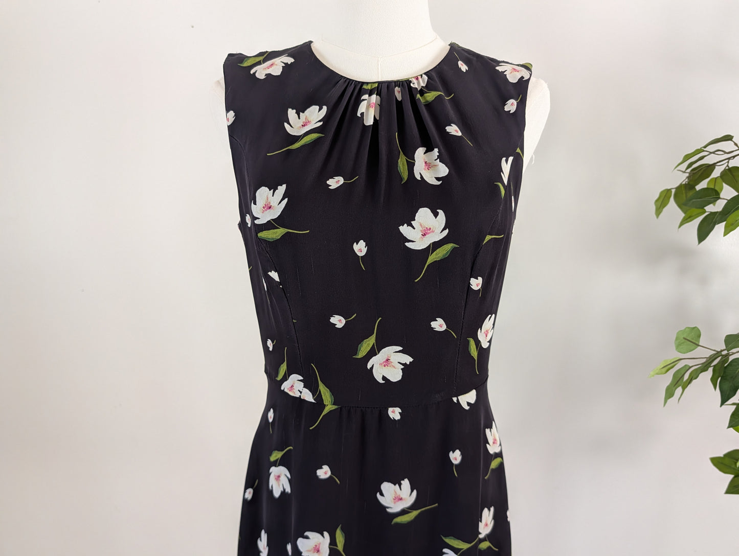 MILLY Silk Floral Mini Dress - 6/S