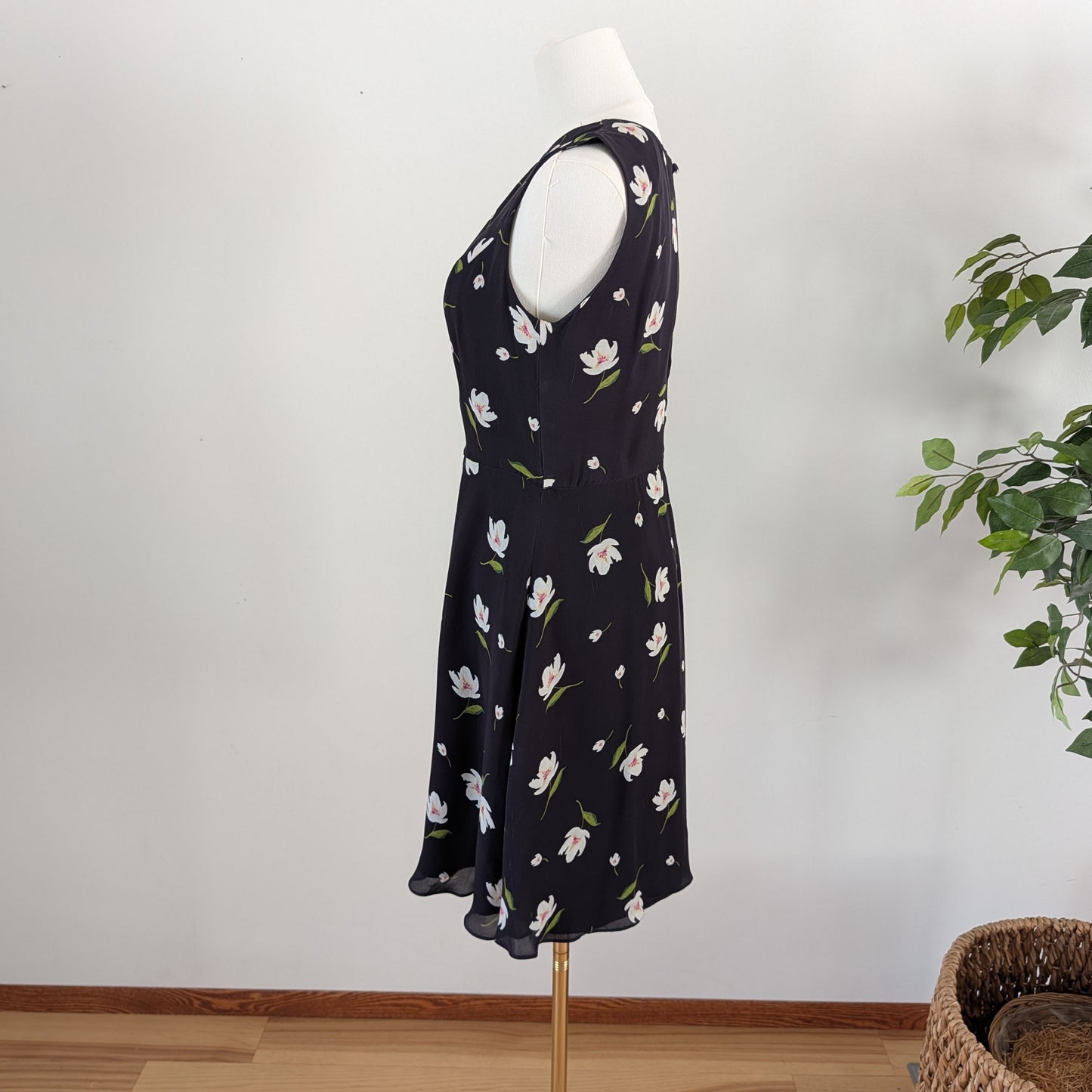 MILLY Silk Floral Mini Dress - 6/S