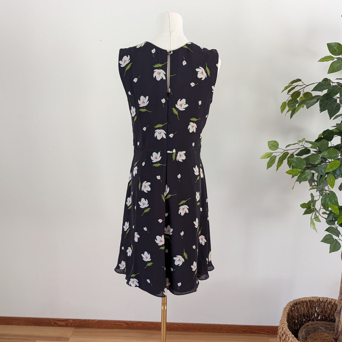 MILLY Silk Floral Mini Dress - 6/S
