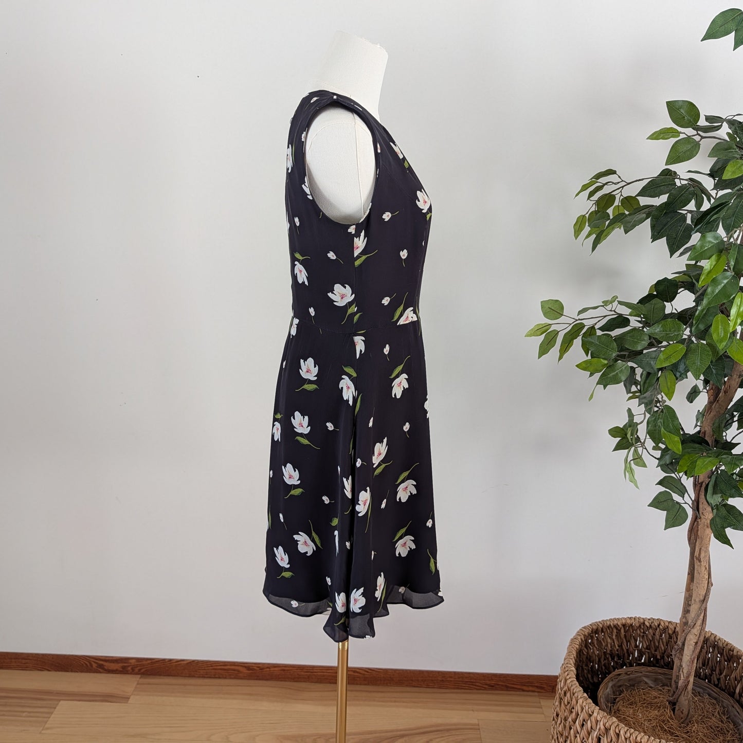 MILLY Silk Floral Mini Dress - 6/S