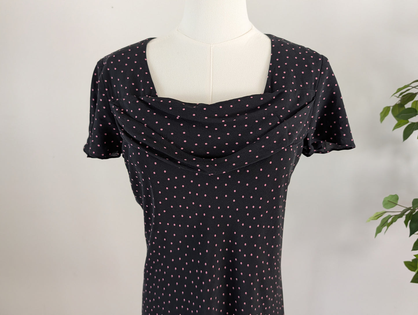 Coldwater Creek Silk Polkadot Dress - 8/M