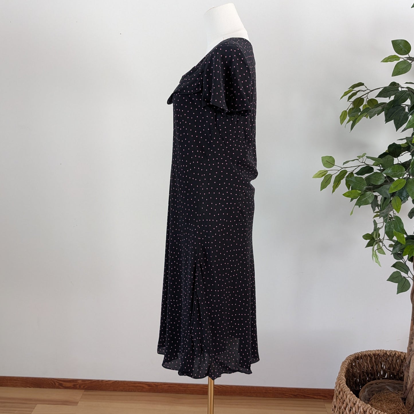 Coldwater Creek Silk Polkadot Dress - 8/M