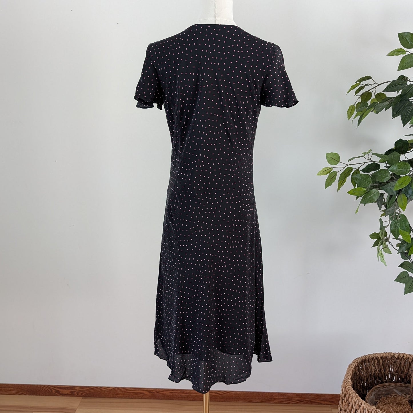 Coldwater Creek Silk Polkadot Dress - 8/M