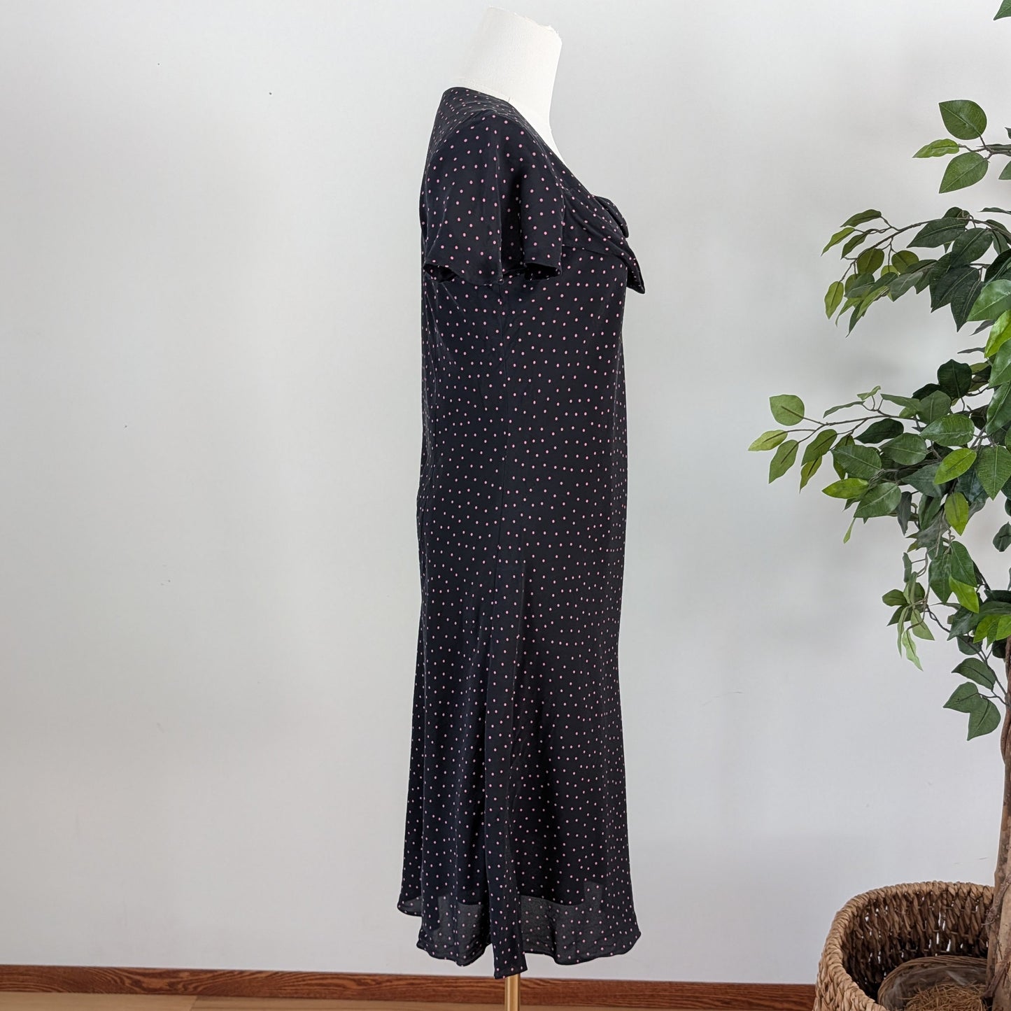 Coldwater Creek Silk Polkadot Dress - 8/M