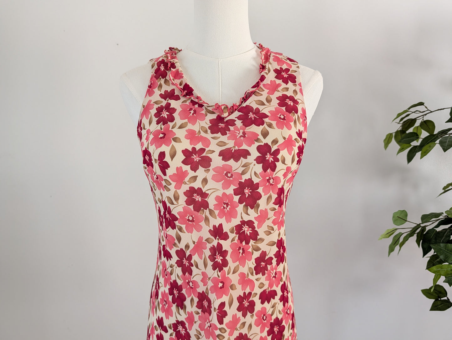 Vintage Ann Taylor Silk Floral Dress - 2P/XS