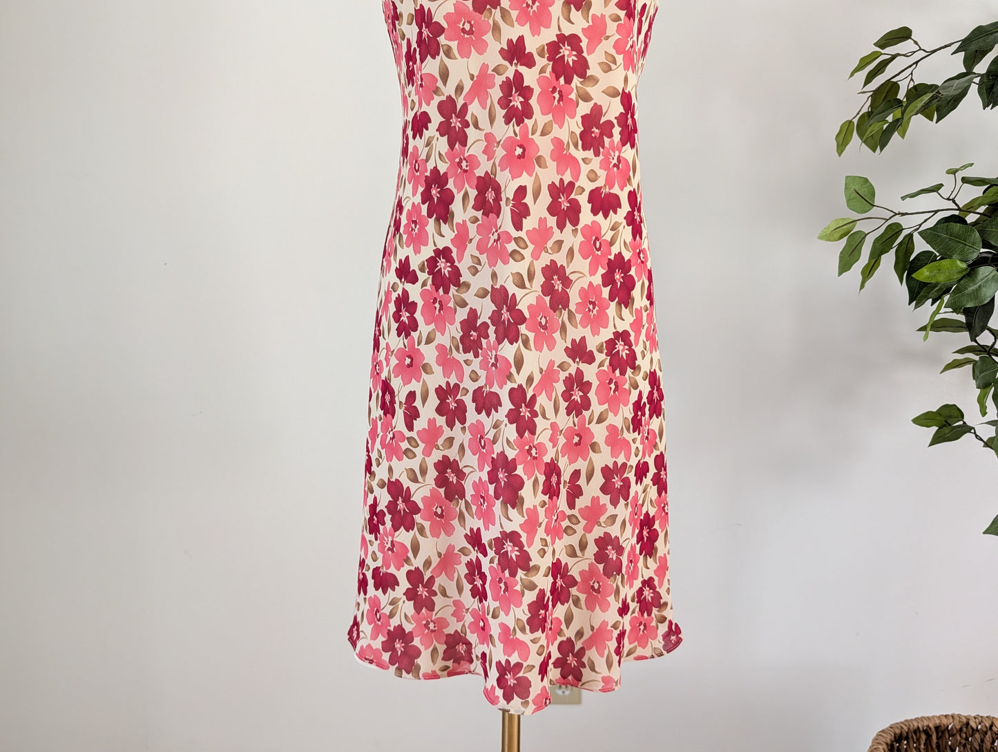 Vintage Ann Taylor Silk Floral Dress - 2P/XS