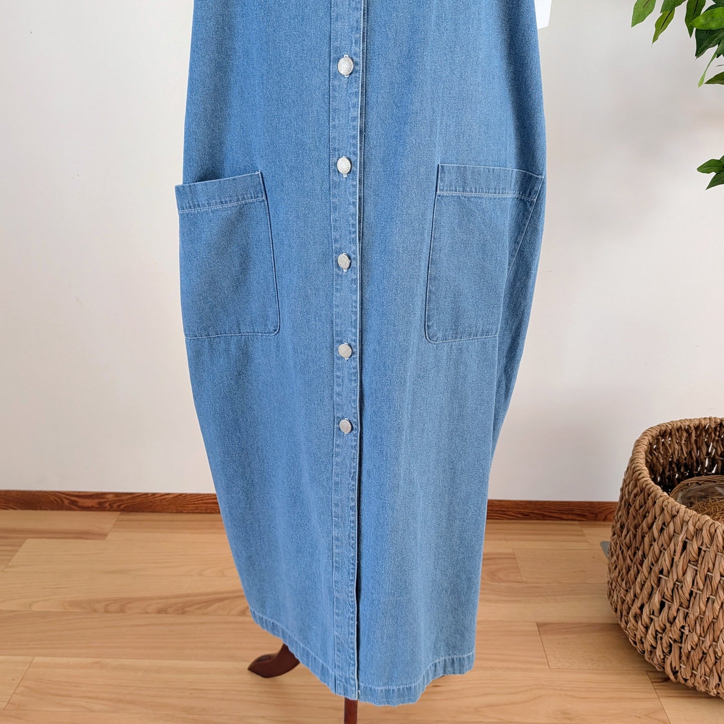 NWT Cotton Chambray Denim Dress - 3X