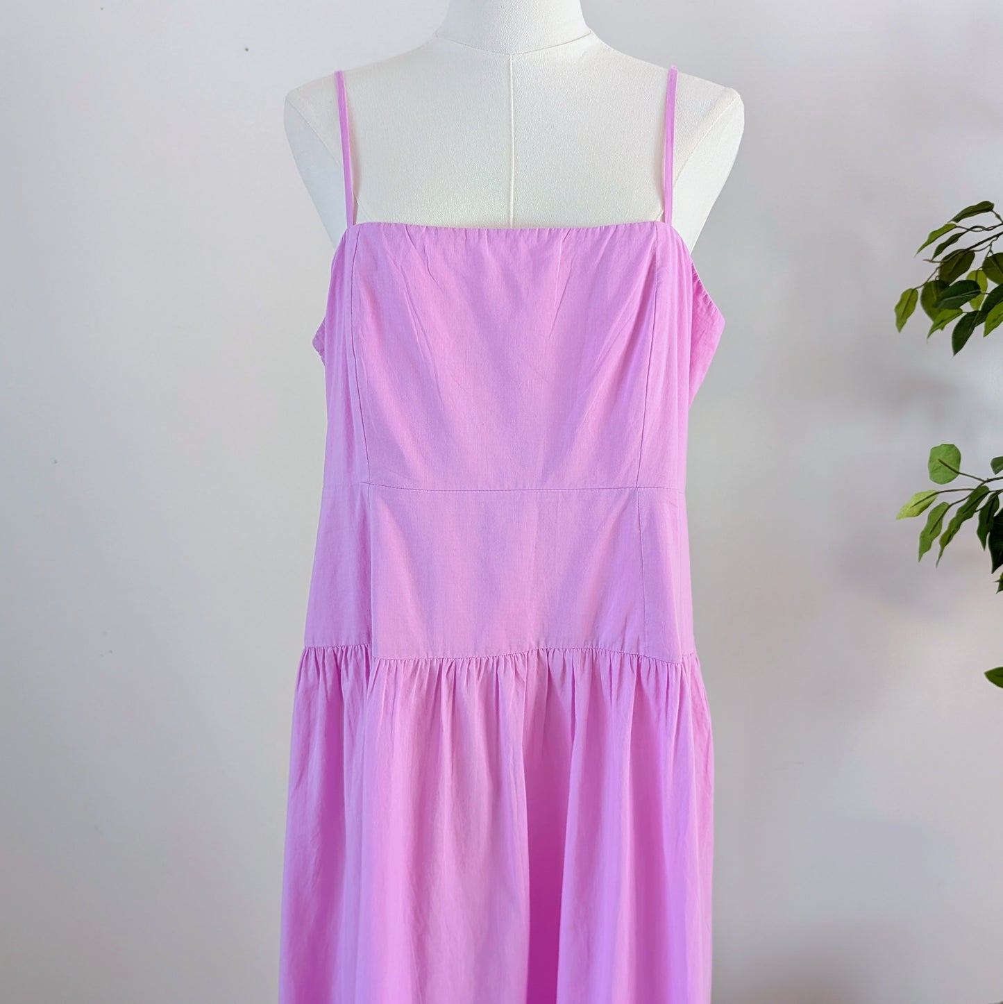 Playa Lucila Cotton Tiered Maxi Dress — L