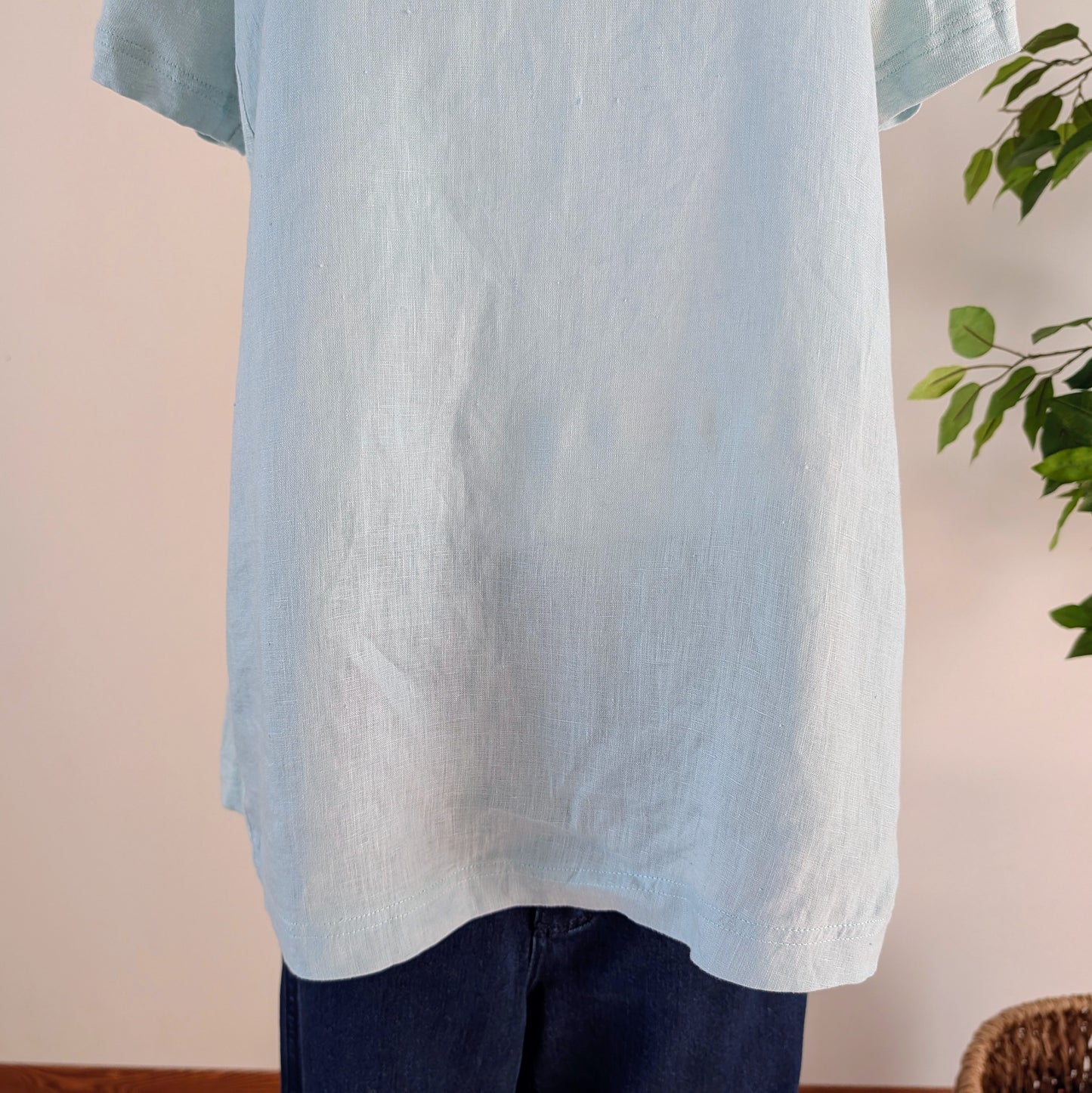 J Jill Love Linen Tee Shirt Top- S