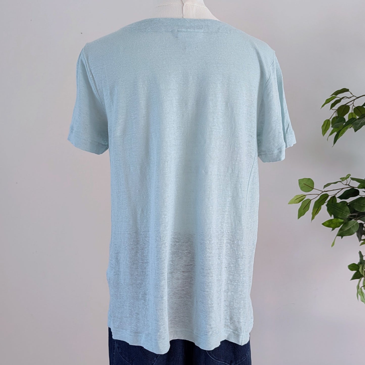J Jill Love Linen Tee Shirt Top- S