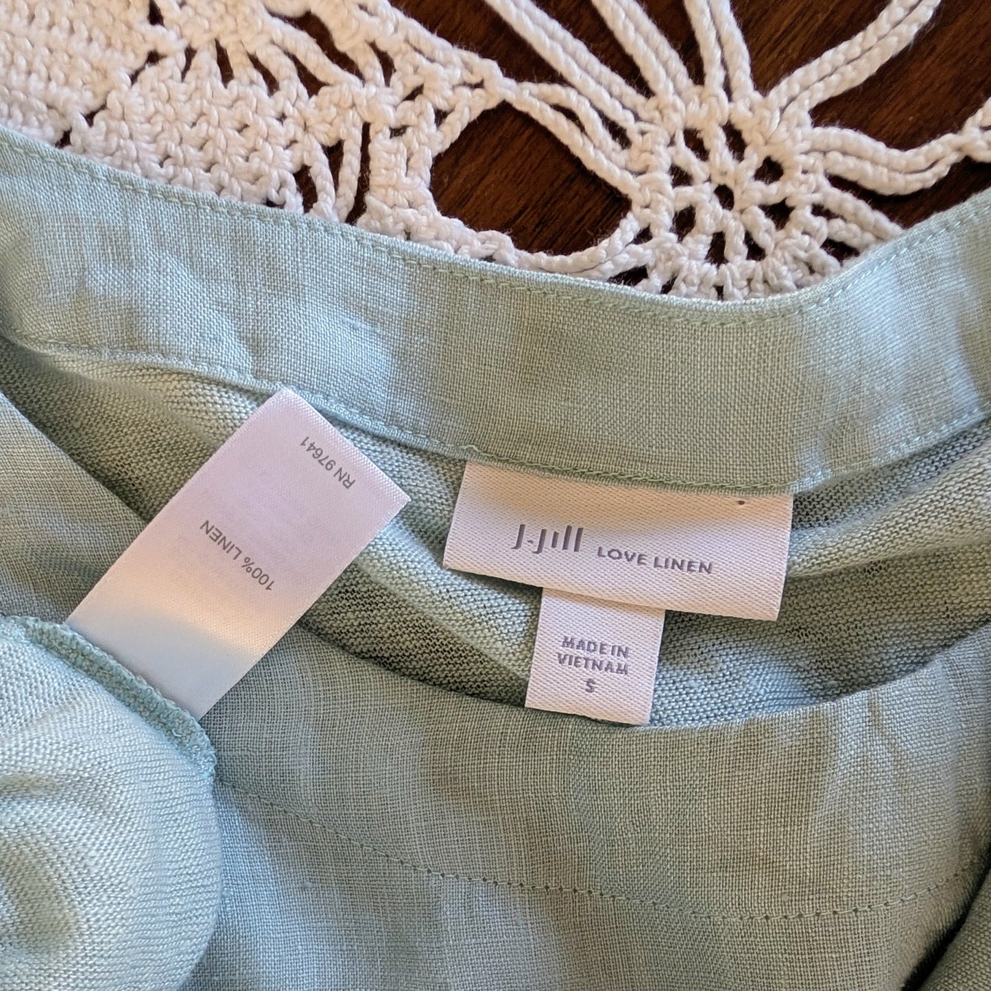 J Jill Love Linen Tee Shirt Top- S