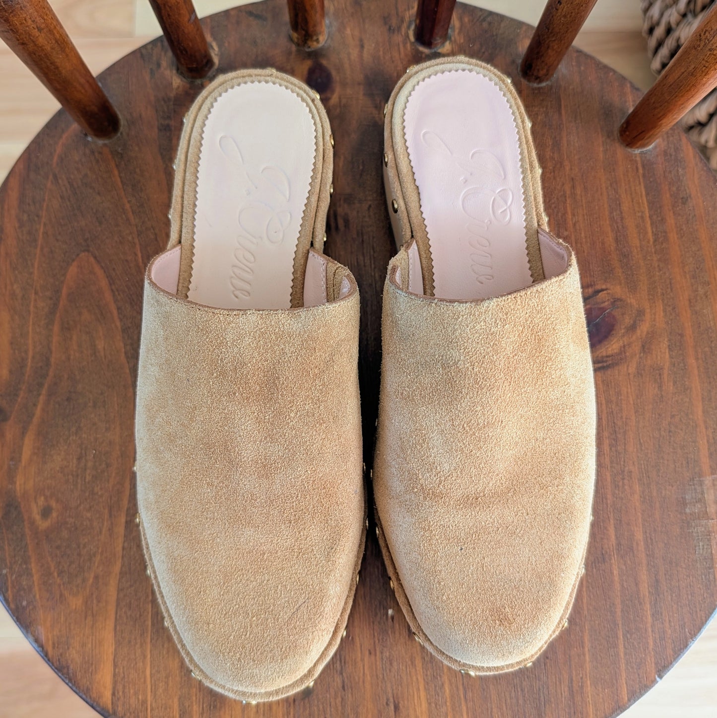 J.Crew Suede Leather Clogs - 7
