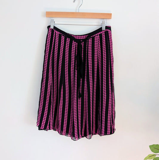 Vintage Silk Polkadot Skirt - 12
