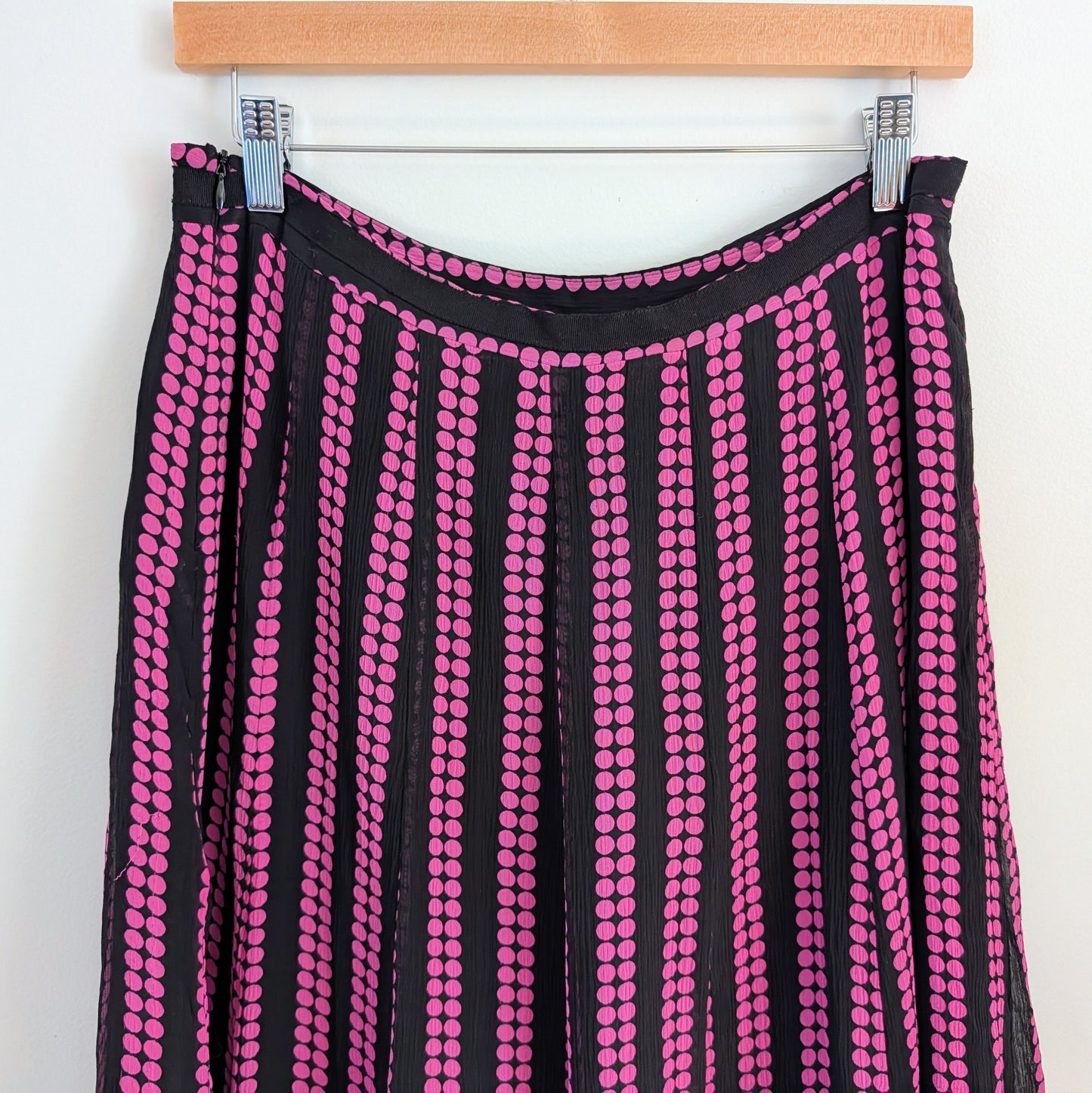 Vintage Silk Polkadot Skirt - 12