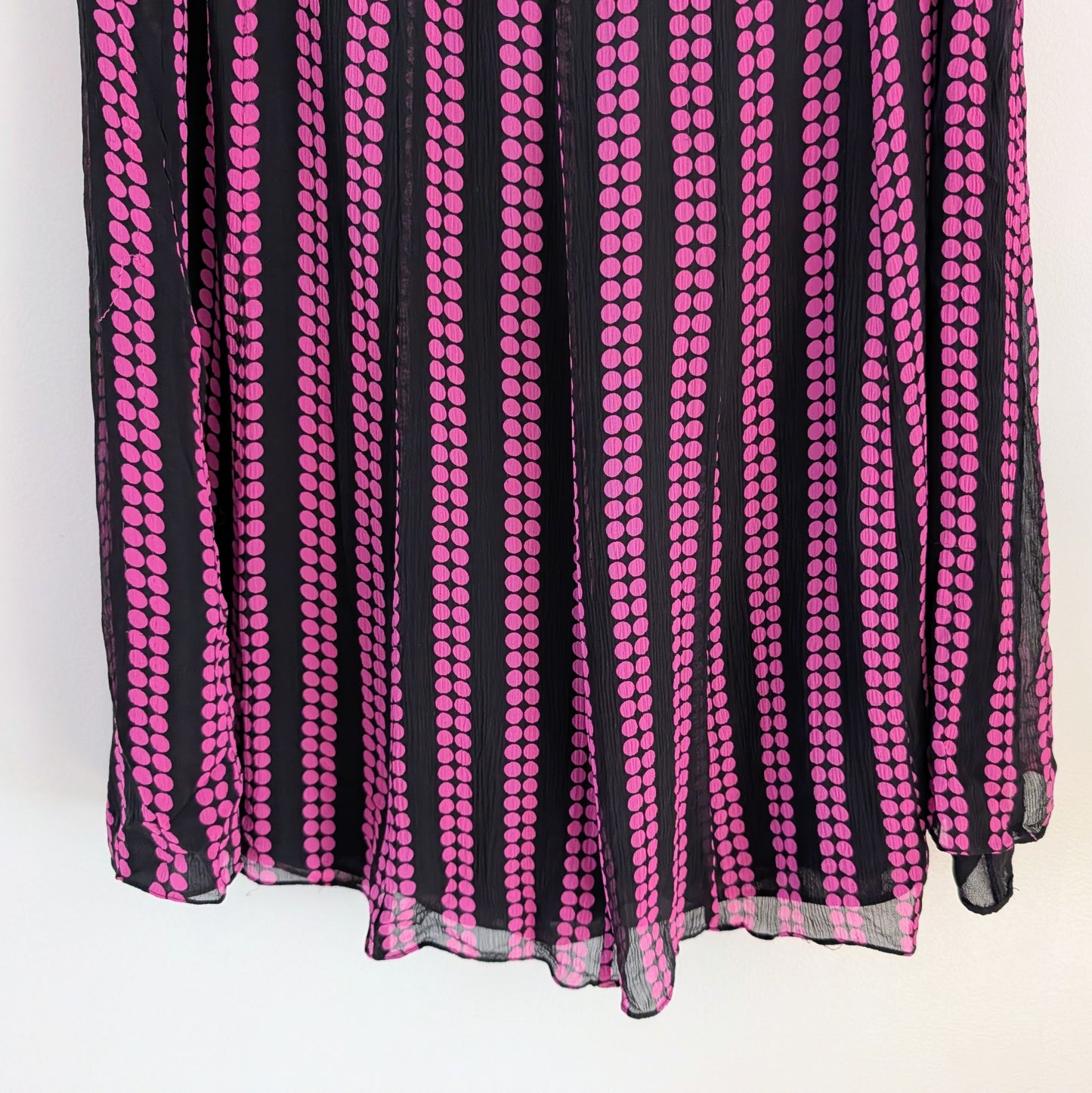 Vintage Silk Polkadot Skirt - 12
