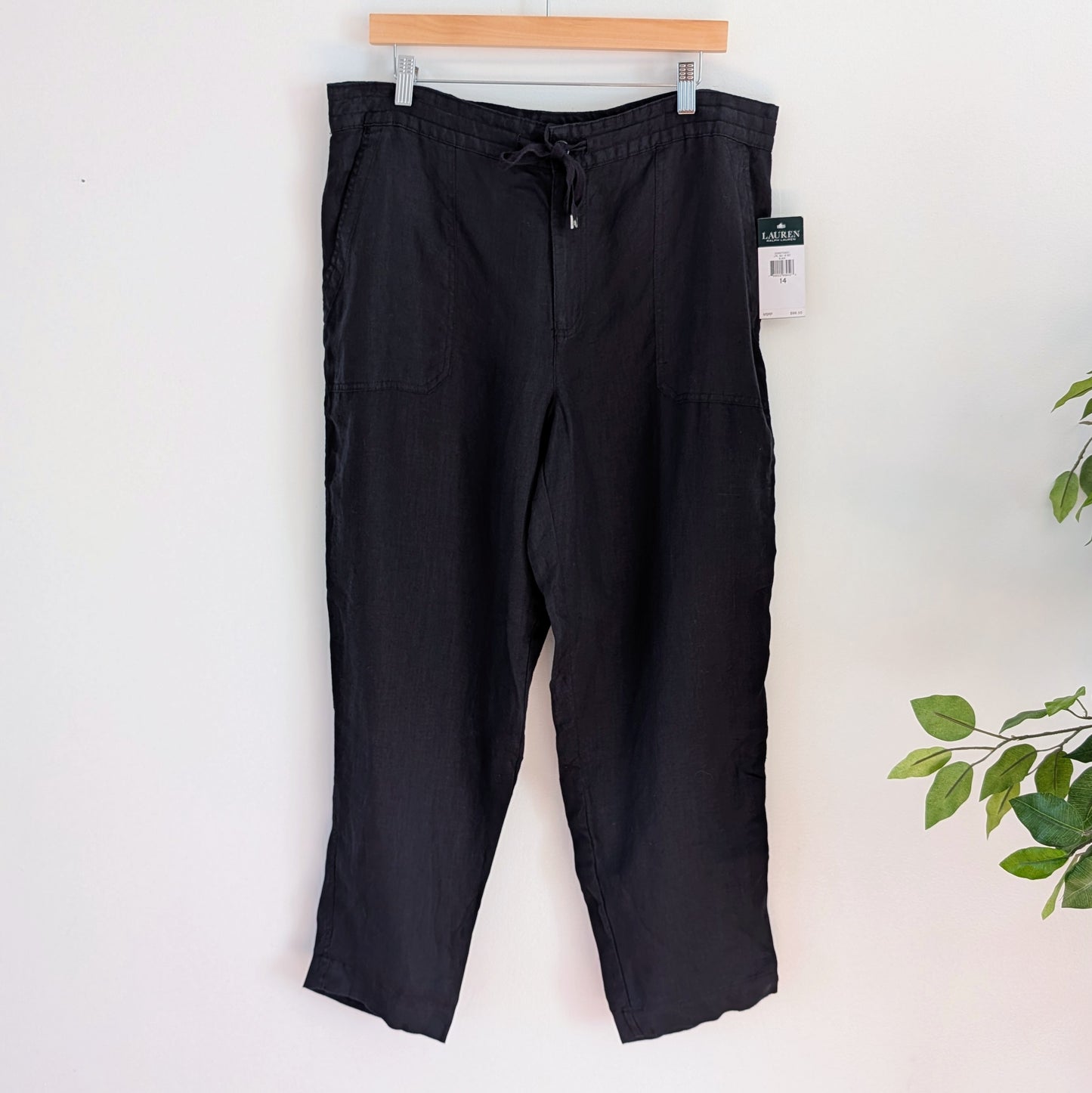 NWT Lauren Ralph Lauren Linen Pants - 14