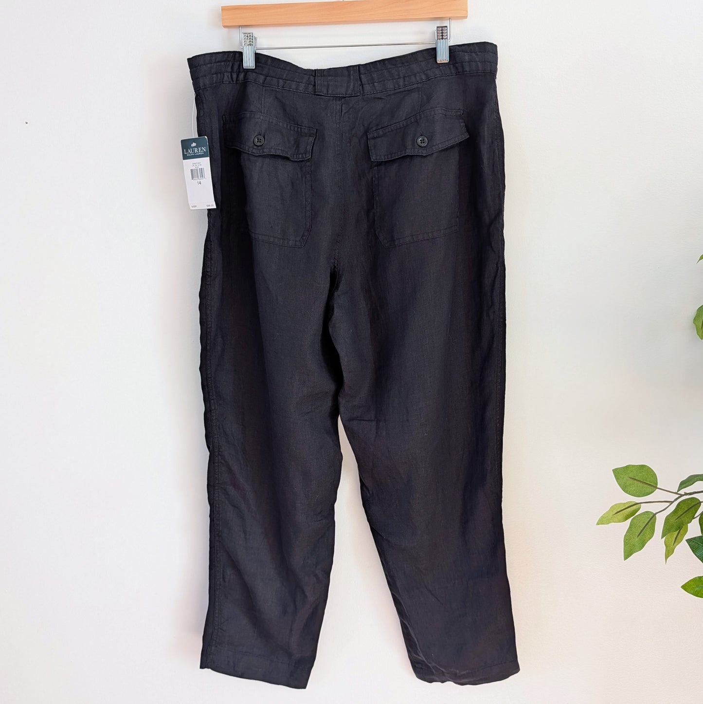 NWT Lauren Ralph Lauren Linen Pants - 14