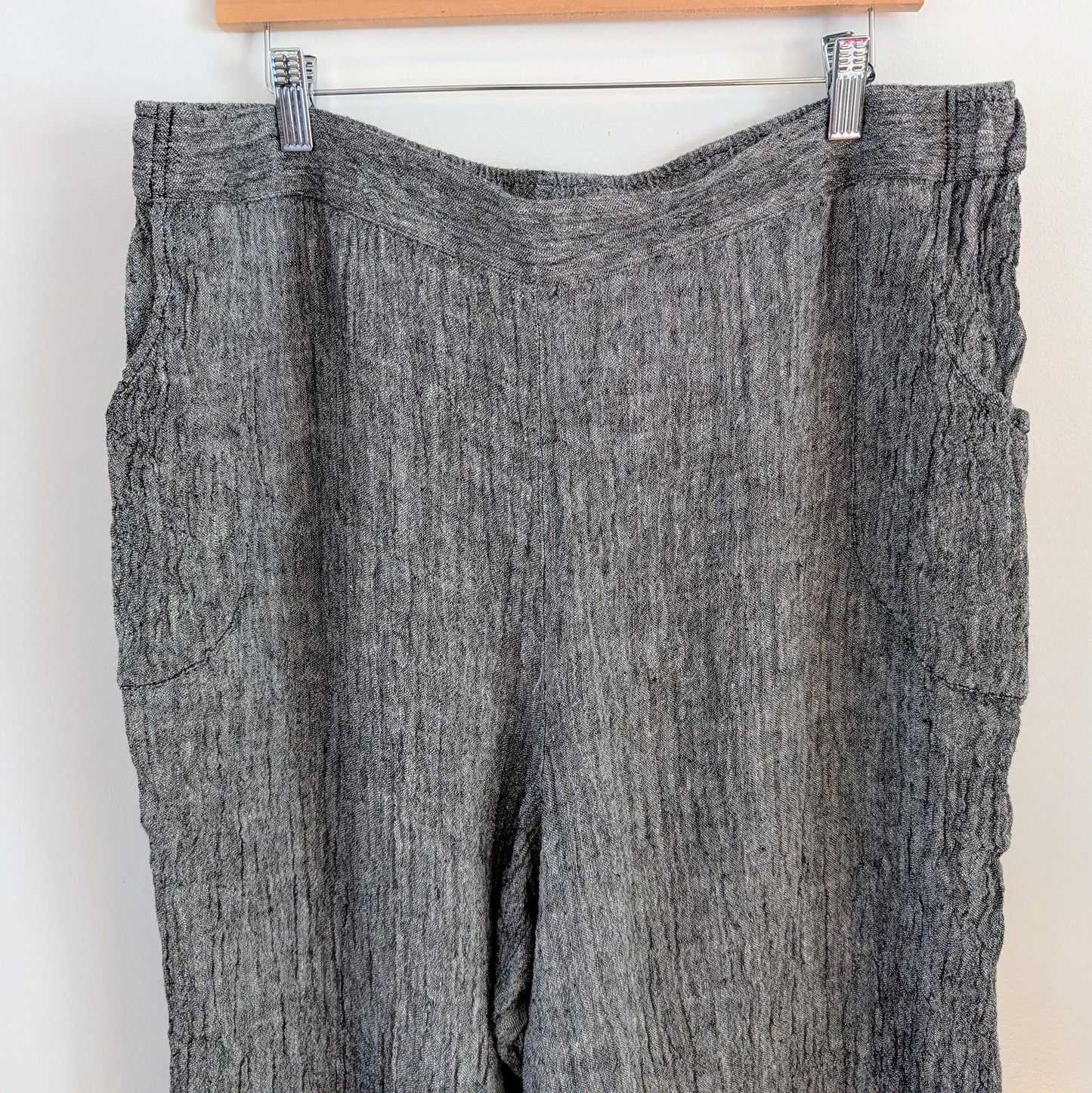 Liv Linen Crinkle Textured Pants - XXL