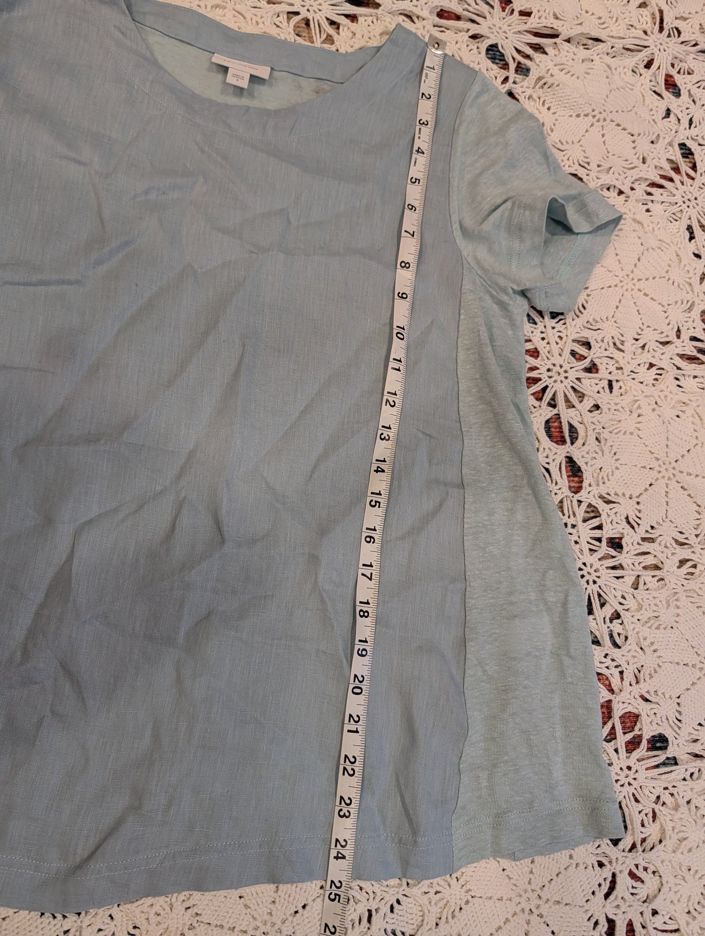 J Jill Love Linen Tee Shirt Top- S