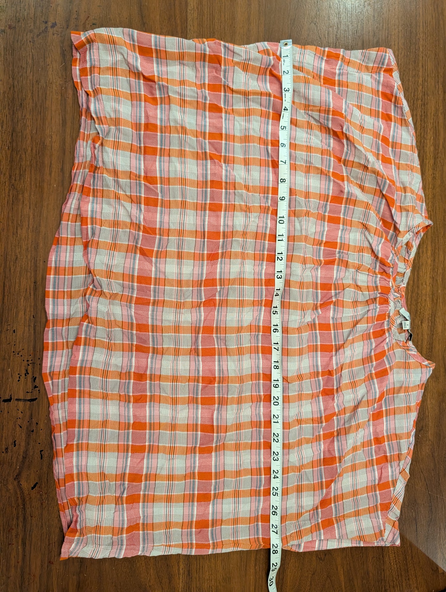 Madewell Cotton Plaid Top Shirt - M