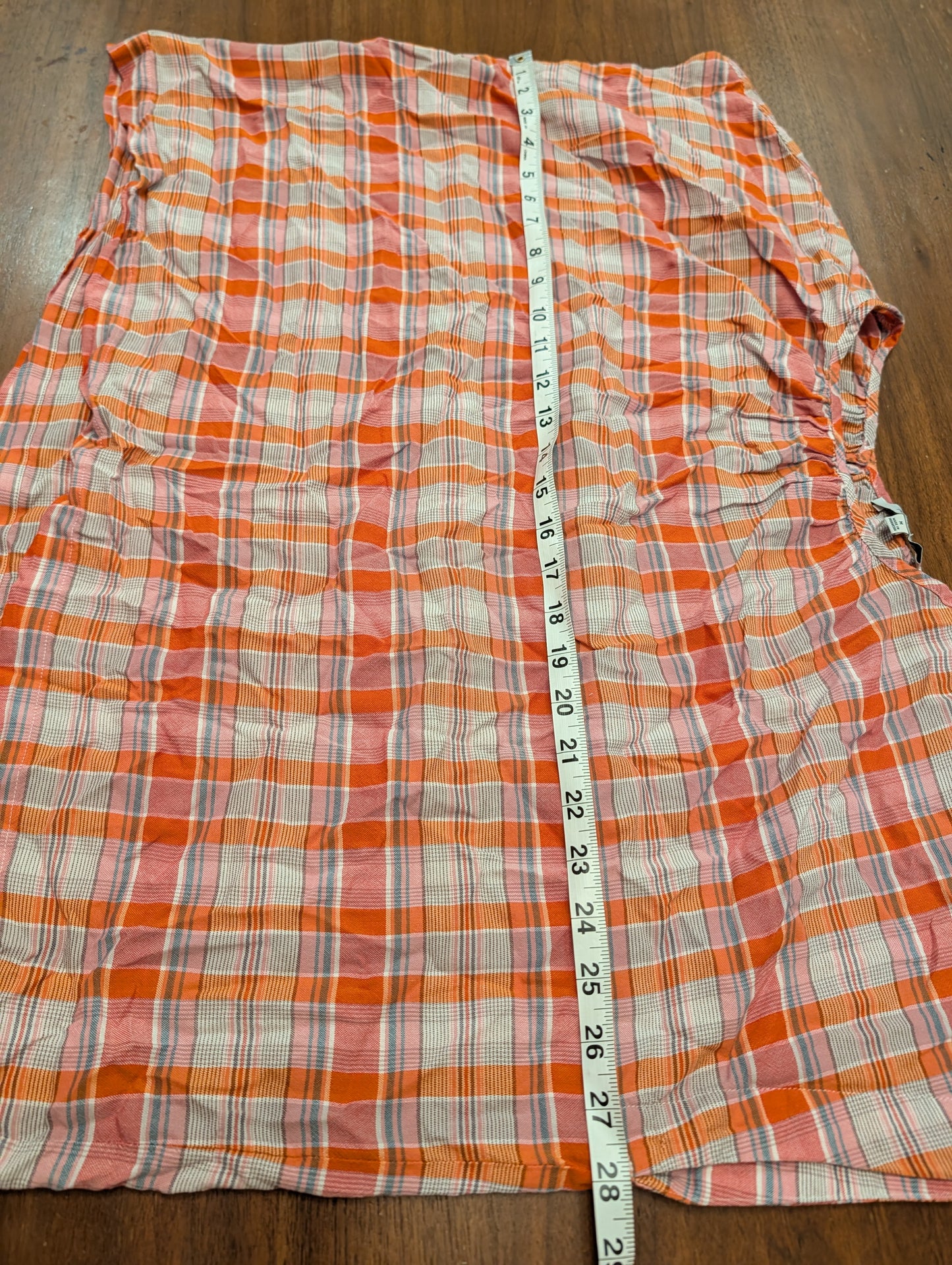 Madewell Cotton Plaid Top Shirt - M