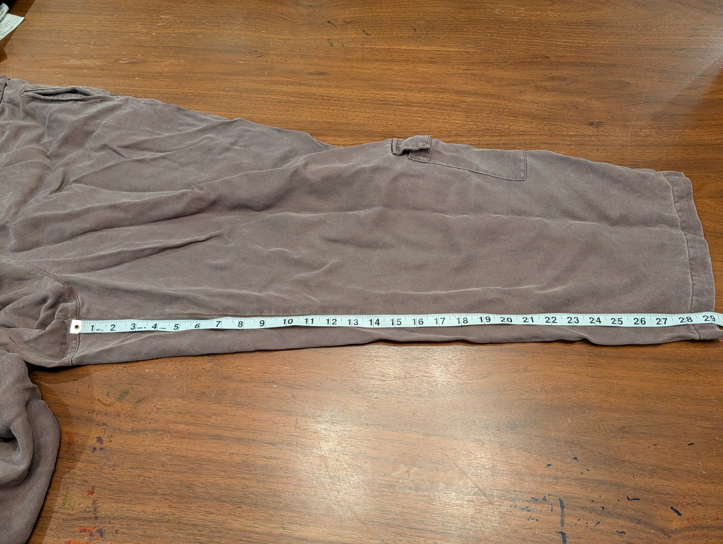 J Jill Tencel Brown Cargo Pants - 26W/4X