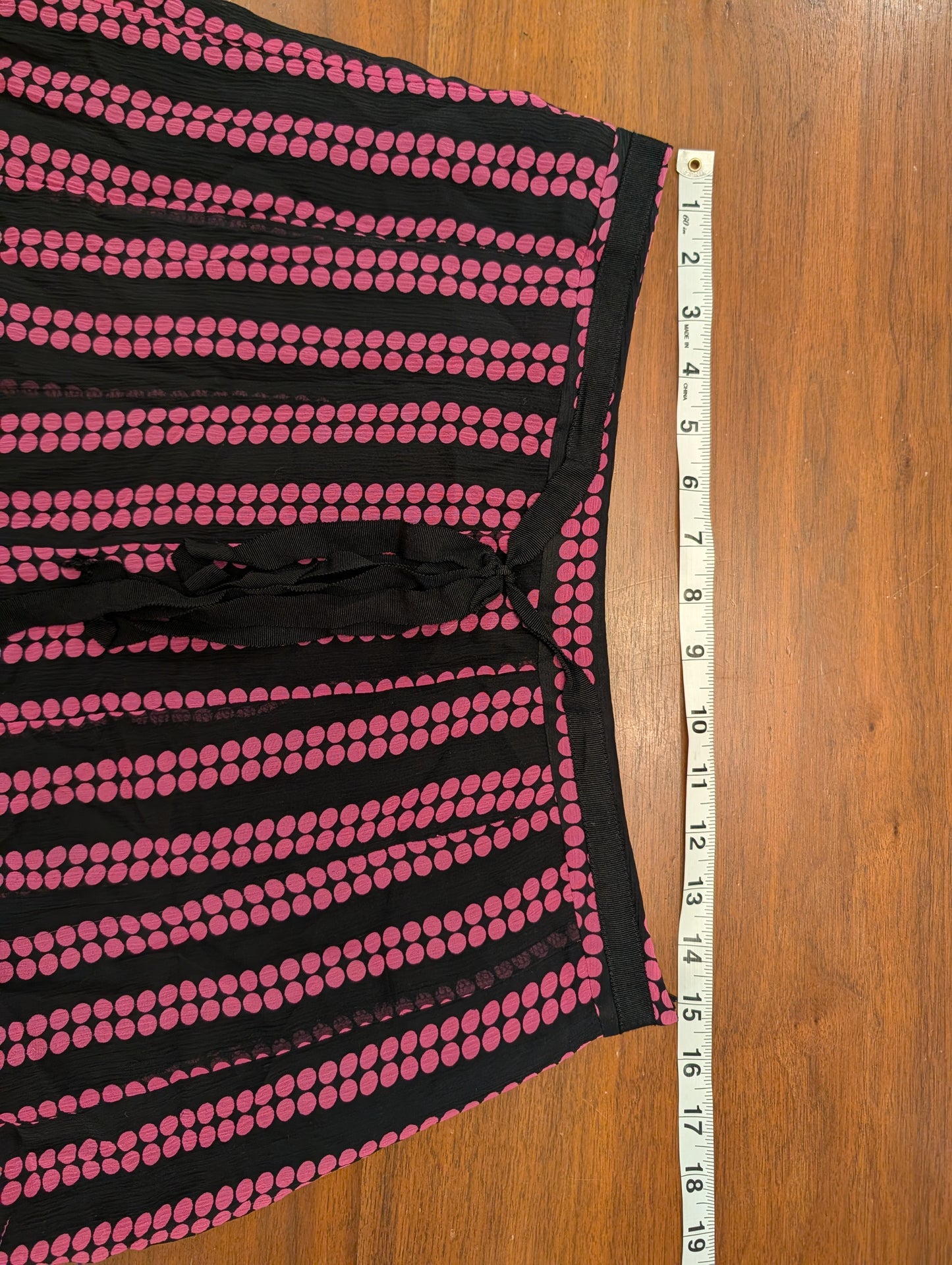 Vintage Silk Polkadot Skirt - 12