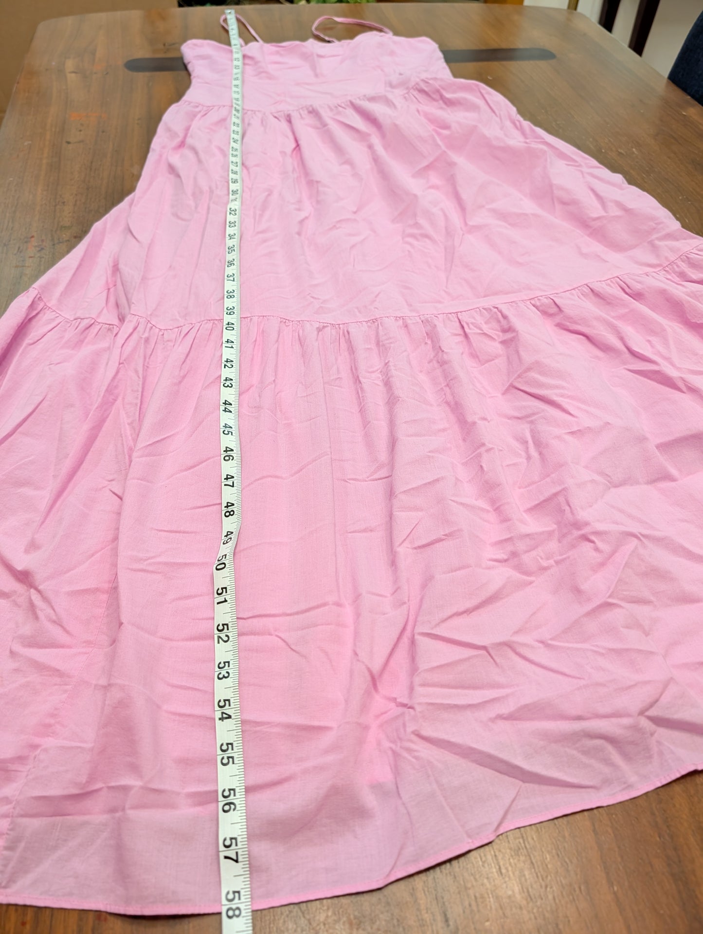 Playa Lucila Cotton Tiered Maxi Dress — L