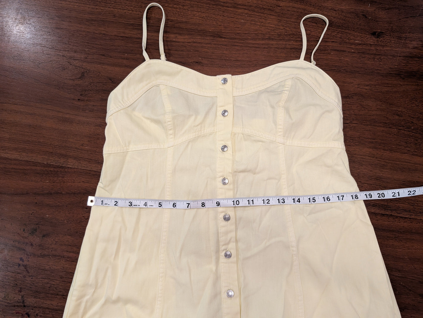 Free People Cotton Button-Front Maxi Dress — L