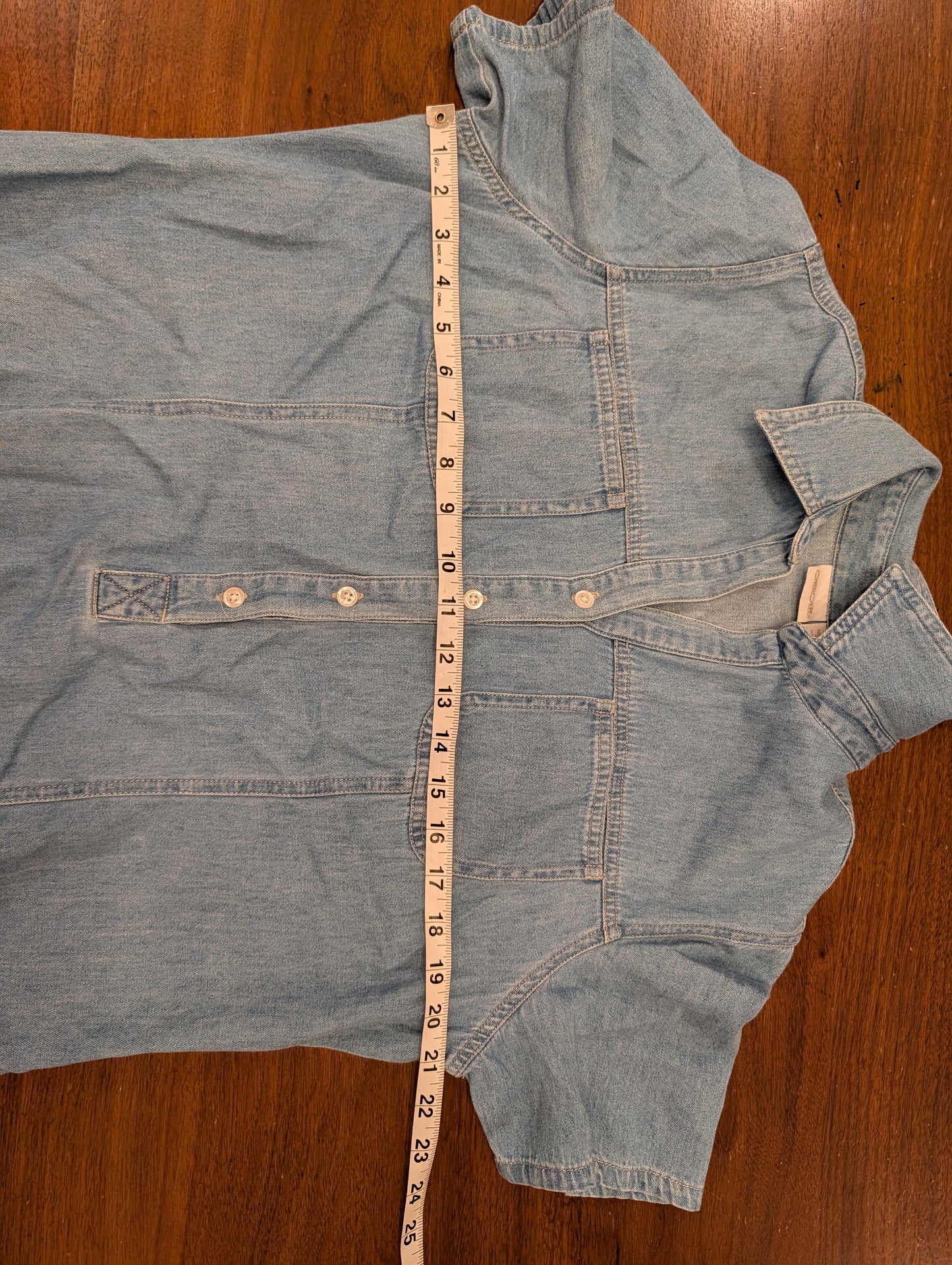 Vintage Cherokee Denim Maxi Shirt Dress - L